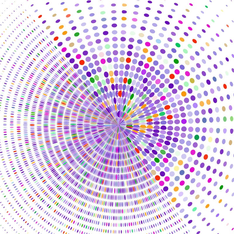 Circle With Multicolored Rays Stock Vector Illustration Of