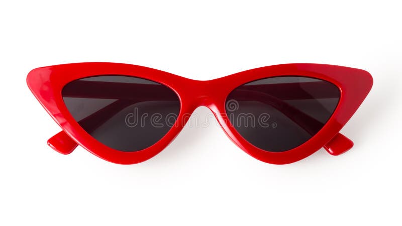 Occhiali da sole dell'occhio di gatto isolati su bianco fotografie stock Occhiali da sole dell'occhio di gatto isolati su bianco fotografie stock
