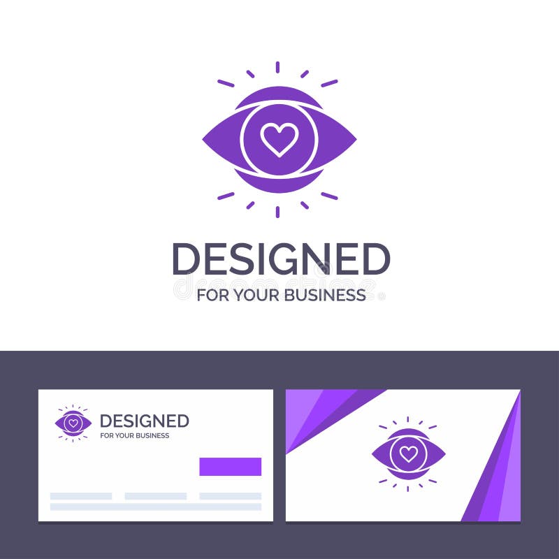 Occhio del modello creativo di logo e del biglietto da visita, occhi, istruzione, illustrazione di vettore della luce royalty illustrazione gratis