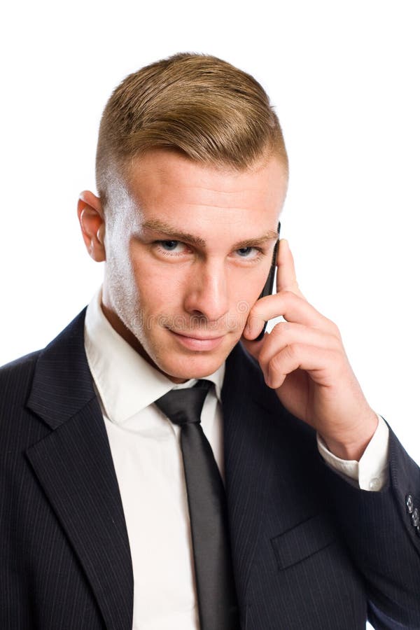 Sul telefono fotografia stock. Immagine di amichevole 52416778