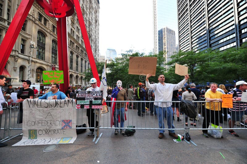 Occupy Wall Street Protest in Zuccotti Park