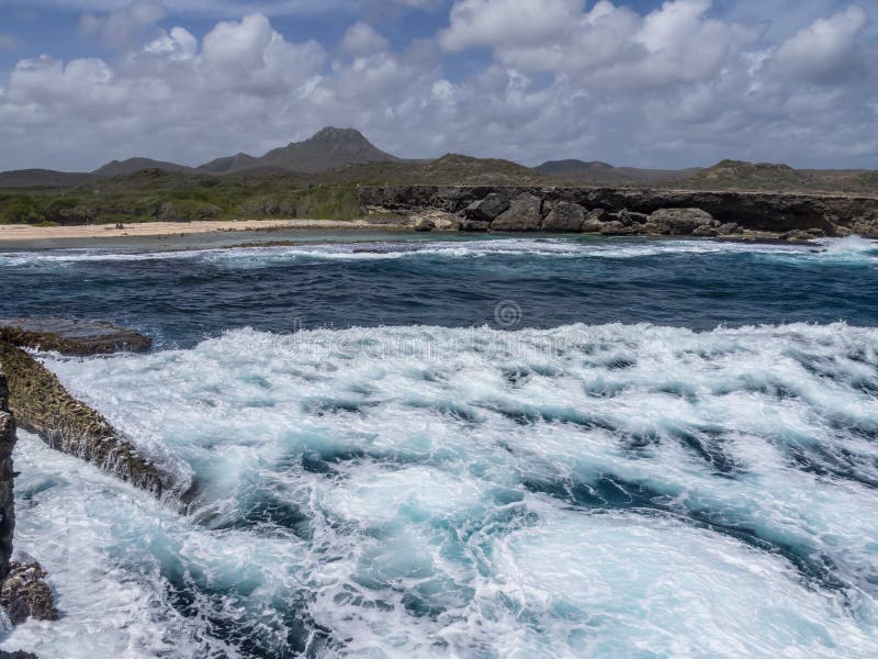 Christoffel National Park oceaan royalty-vrije stock fotografie