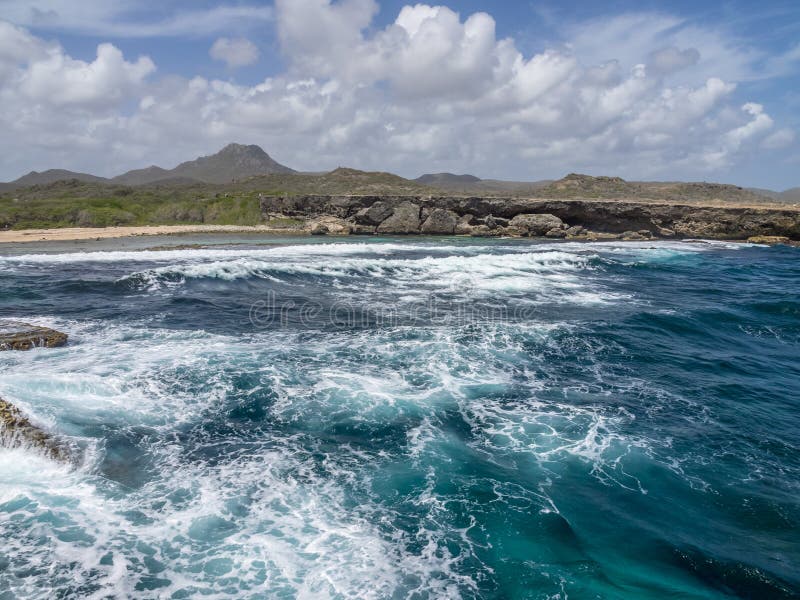 Christoffel National Park oceaan royalty-vrije stock afbeeldingen