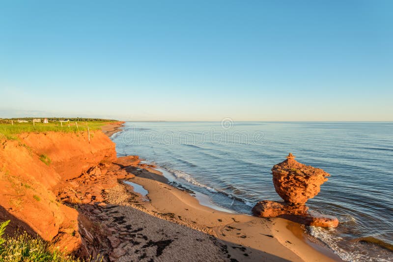 Ocean coast at the sunrise