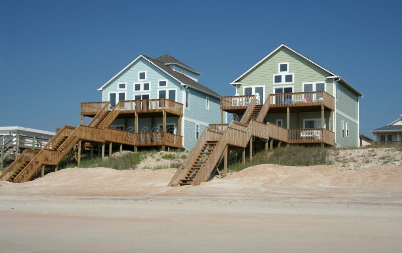 Ocean front beach houses