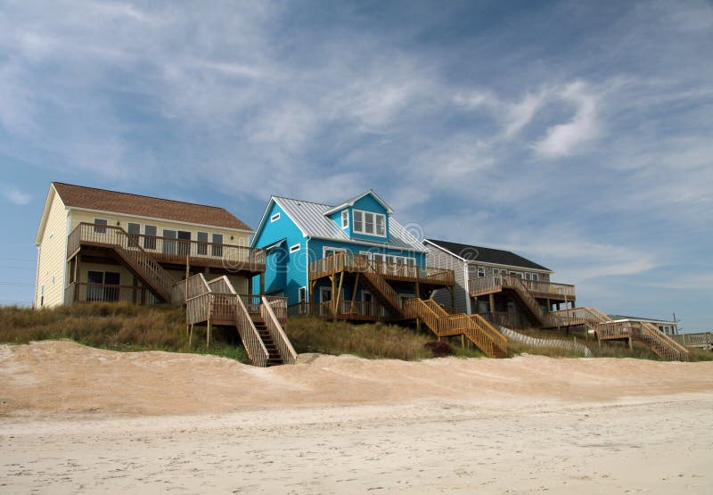 Ocean front beach houses