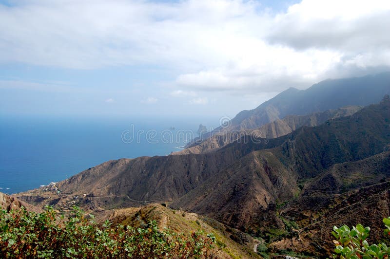 Ocean and Mountains at the Ocean Stock Photo - Image of natural, rico