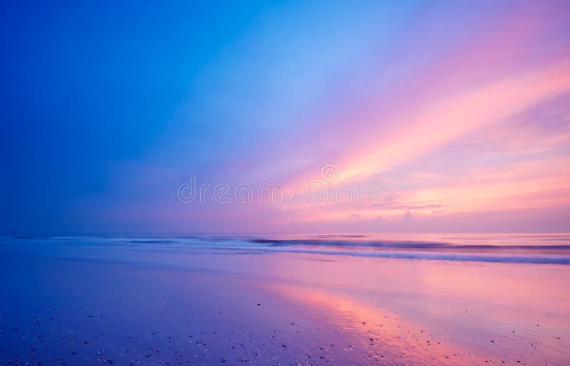 Ocean at night stock images