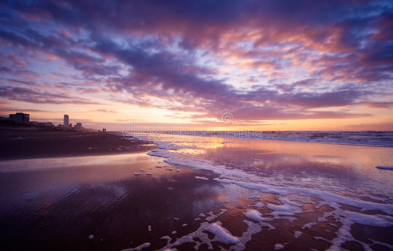 Ocean at night royalty free stock photos