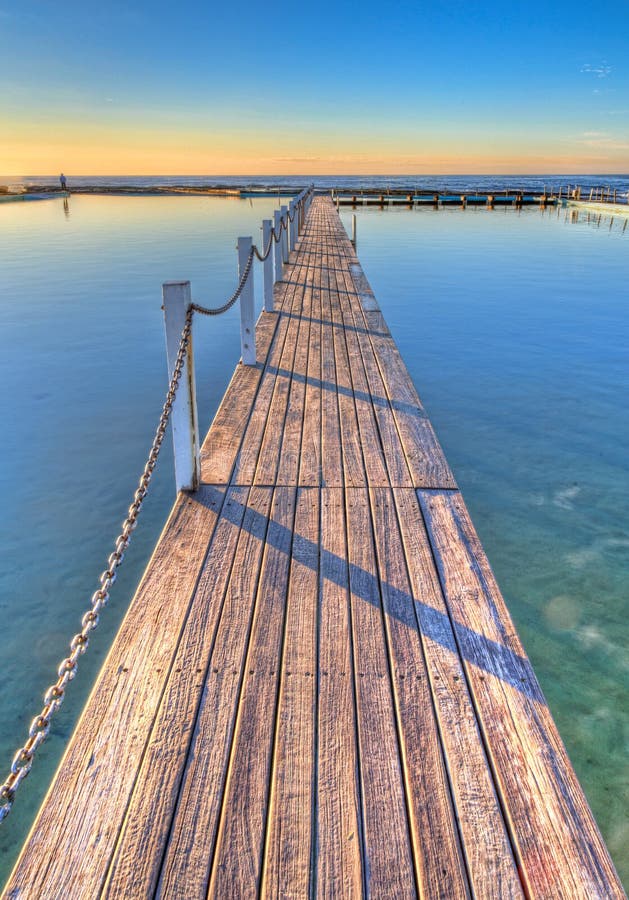 Ocean pool walkway