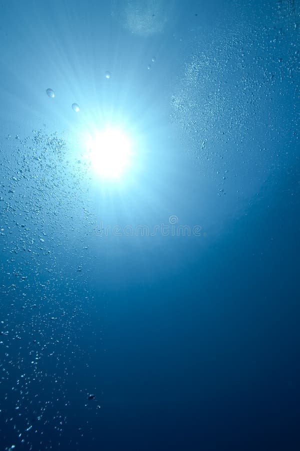 Ocean, sun and bubbles stock photos Ocean, sun and bubbles stock photos