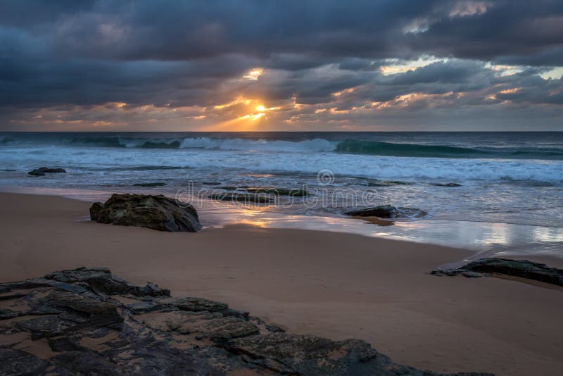 Ocean Sunrise stock photography