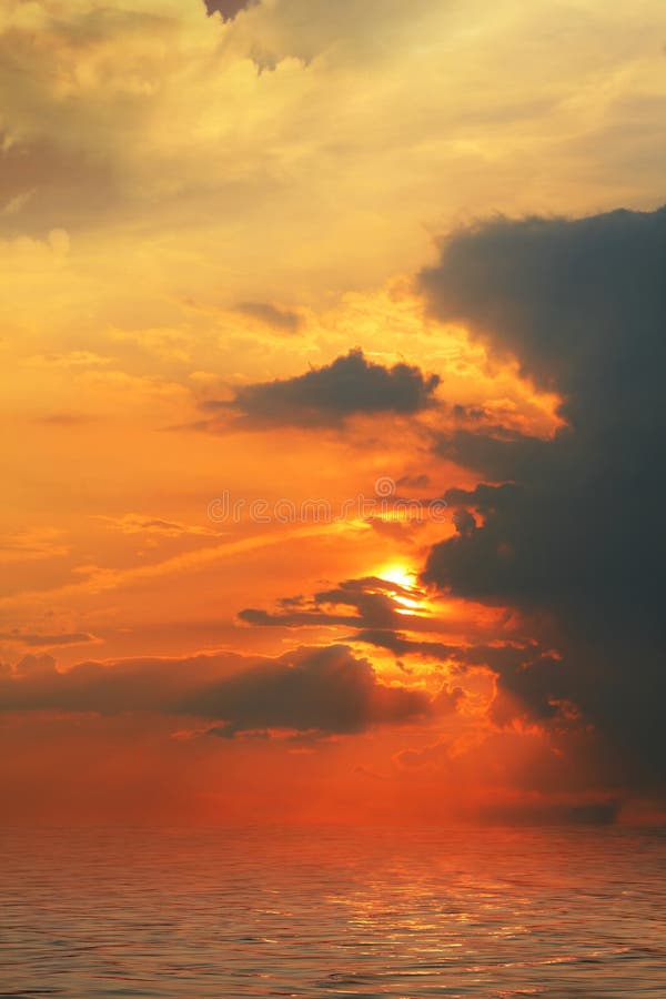 Ocean sunset stock photography Ocean sunset stock photography