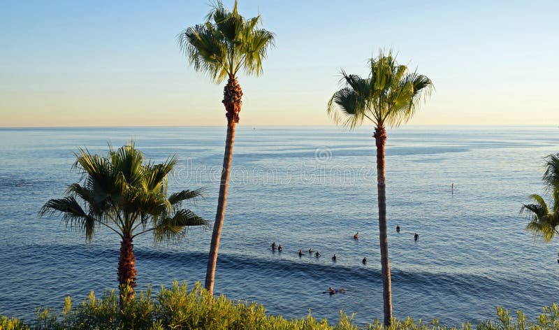 Ocean view below Heisler Park Laguna Beach, California.