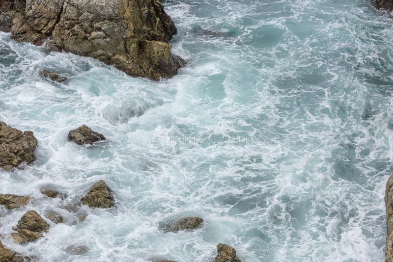 Ocean Water Splash at Big Sur. California. Stock Image Image of