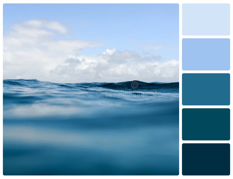 Blue Water Color Palette