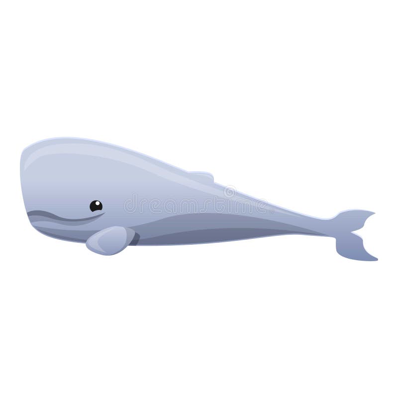 Ocean wielorybia ikona, kreskówka styl ilustracja wektor Ocean wielorybia ikona, kreskówka styl ilustracja wektor
