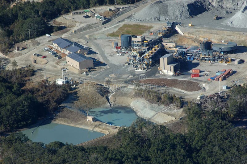 Ore concentration facilities at Oceana Gold Globe Progress Gold Mine, Westland, New Zealand. Ore concentration facilities at Oceana Gold Globe Progress Gold Mine, Westland, New Zealand