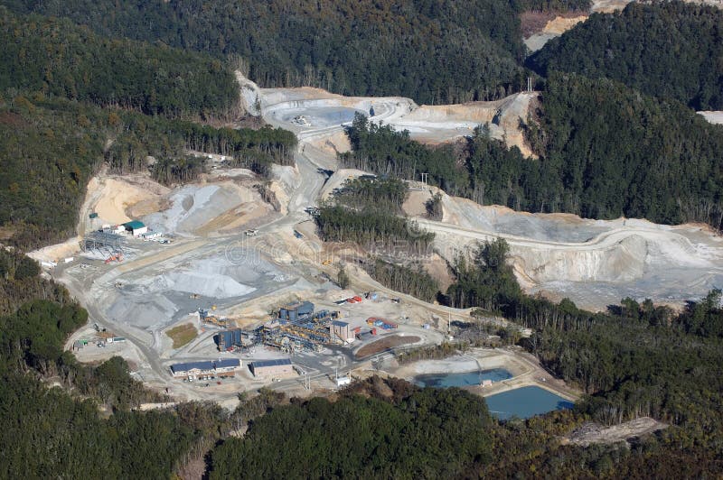 Oceana Gold Globe Progress Gold Mine, Westland, New Zealand. Oceana Gold Globe Progress Gold Mine, Westland, New Zealand