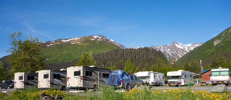 Oceanfront camping in alaska