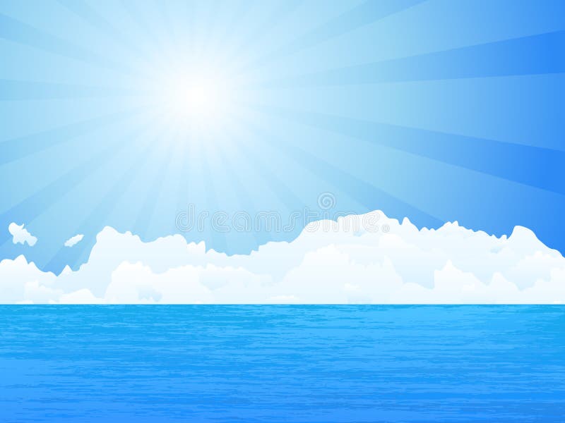 Oceano ilustração stock