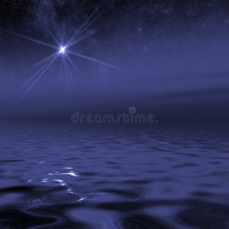 Oceano Estelar Espacial fotografia de stock