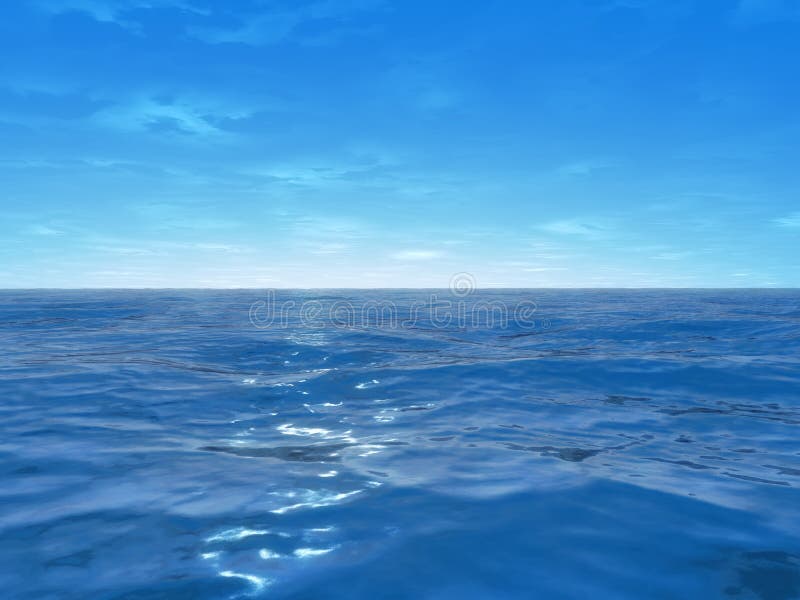 Oceano largo ilustração royalty free Oceano largo ilustração royalty free
