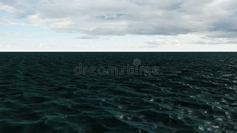 Oceanul albastru generat digital care se mișcă vector illustration