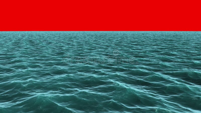 Oceanul albastru generat digital care se mișcă royalty free illustration