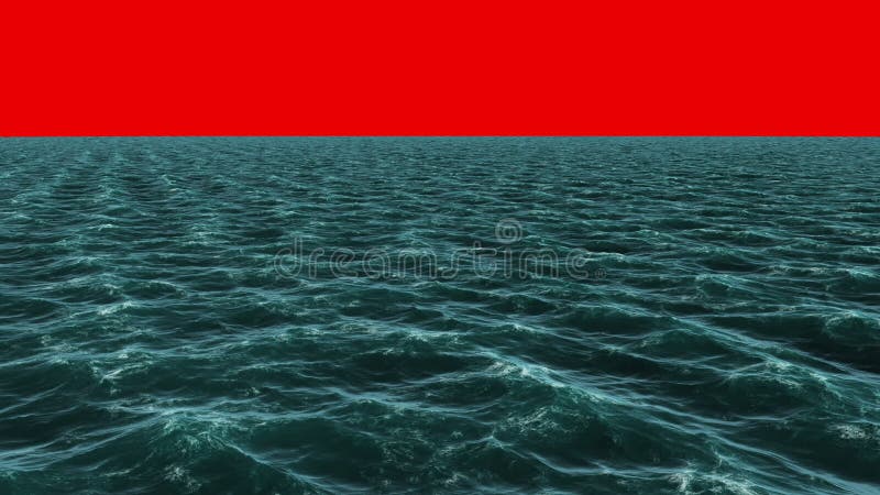 Oceanul albastru generat digital care se mișcă vector illustration