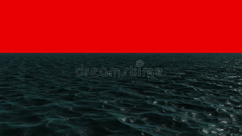 Oceanul albastru generat digital care se mișcă royalty free illustration