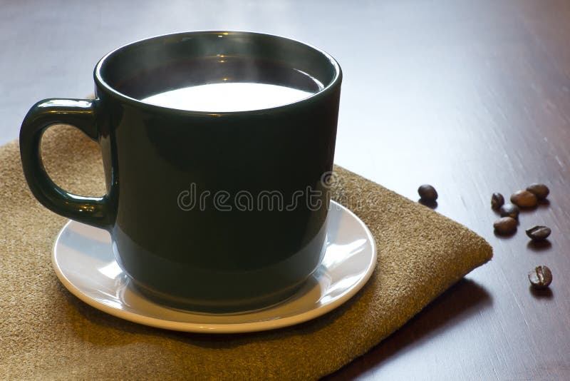 Ochtend hete koffie stock fotografie