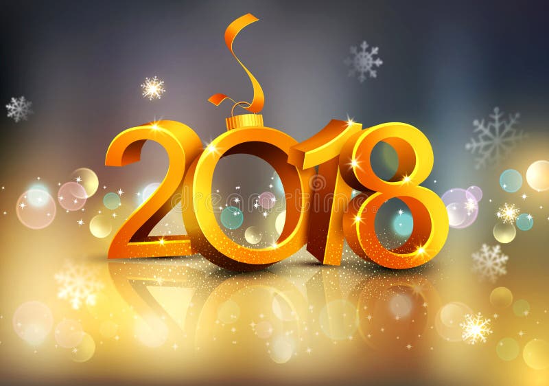 också vektor för coreldrawillustration guld 3d figurerar 2018 med en reflexion, aga royaltyfri illustrationer också vektor för coreldrawillustration guld 3d figurerar 2018 med en reflexion, aga royaltyfri illustrationer