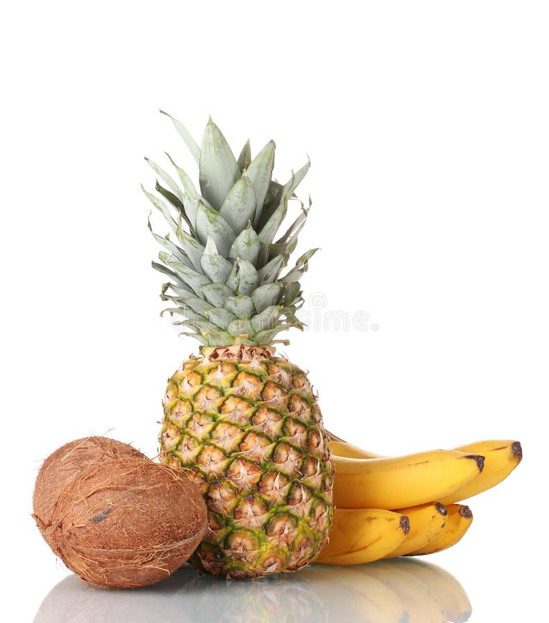 Сoconut, Banana And Pineapple Stock Photo Image 23154498