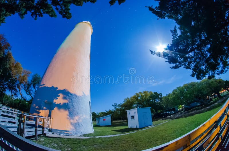 The Ocracoke Lighthouse on Ocracoke Island royalty free stock photography The Ocracoke Lighthouse on Ocracoke Island royalty free stock photography