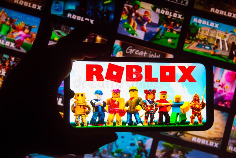 Roblox.com Web Site. Selective Focus. Editorial Stock Image