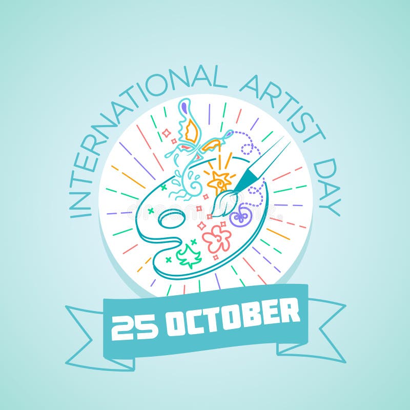 International Artist Day stock vector. Illustration of craft 256213634