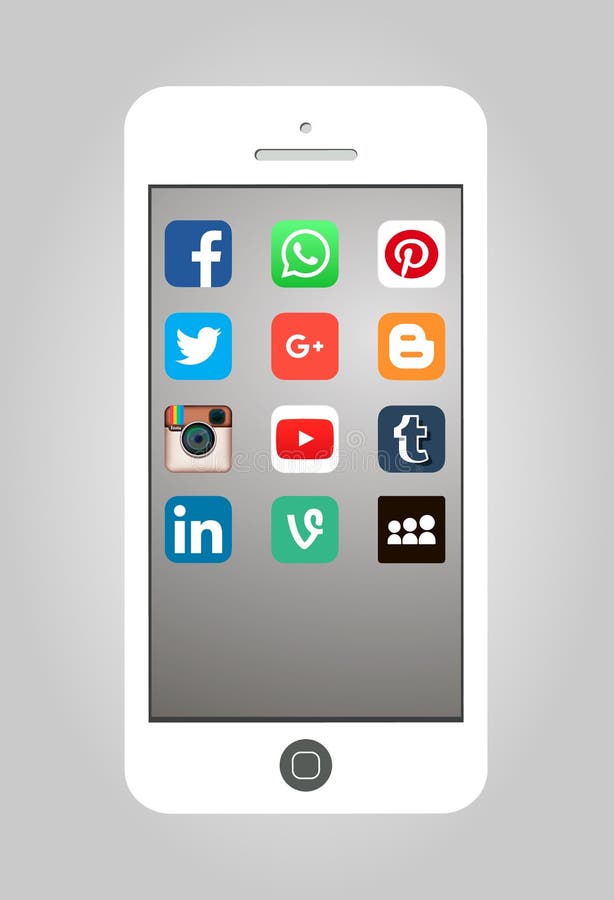26 octobre 2015 : Media social populaire Apps d'illustration de vecteur illustration de vecteur 26 octobre 2015 : Media social populaire Apps d'illustration de vecteur illustration de vecteur