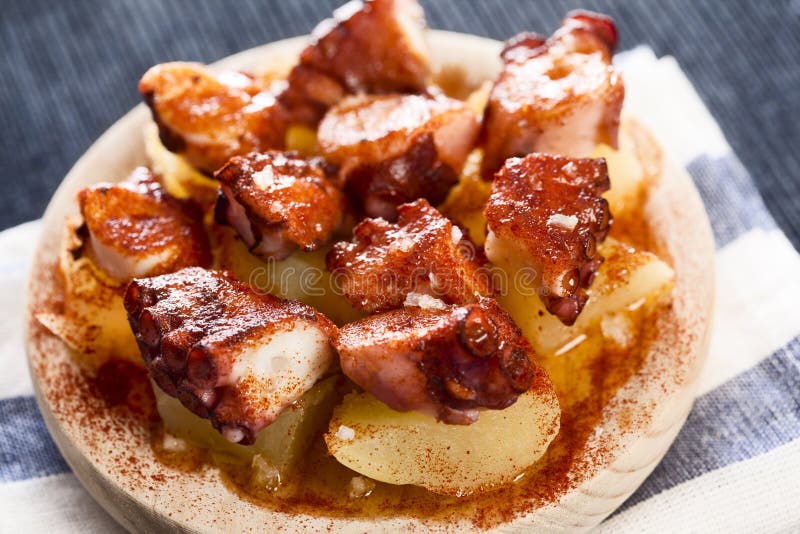 Octopus appetizer stock photo