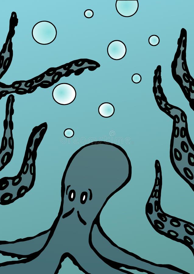 Image of a octopus in the sea