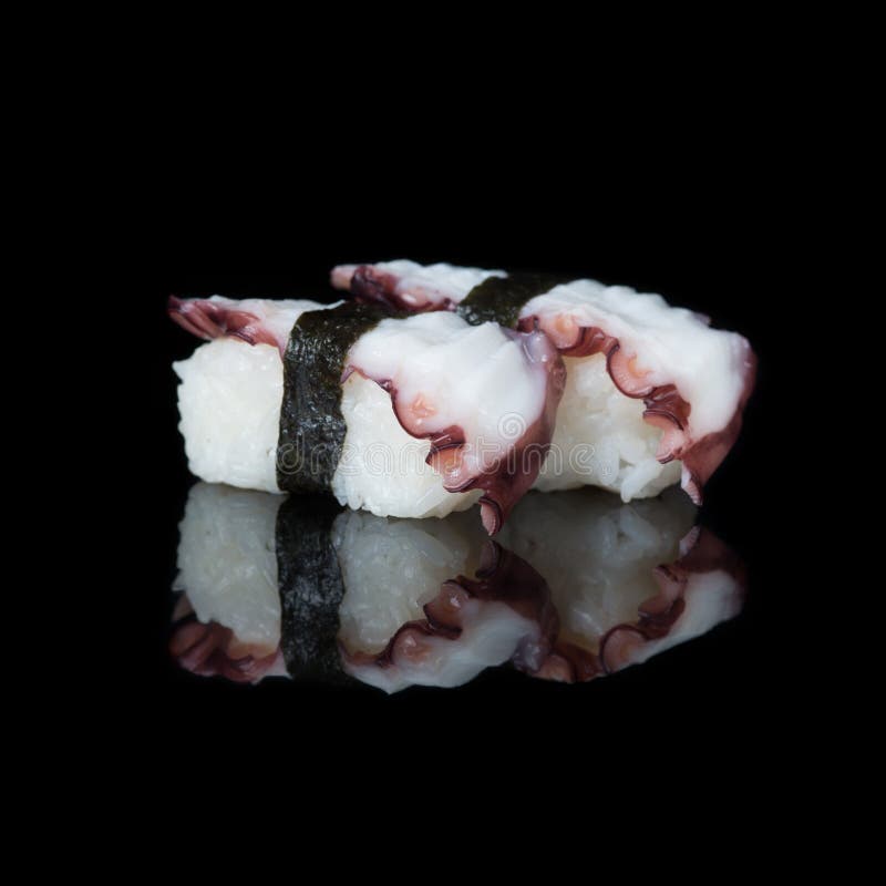 Octopus sushi stock photo. Image of nori, exotic, nutrition 12961402