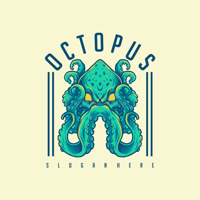 Octopus Vector Mascot Logo Design For Your Logo Merchandise Stock