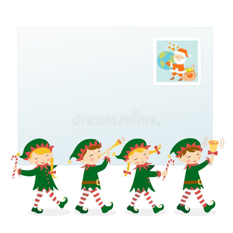 Od Santa z miłością ilustracji Od Santa z miłością ilustracji