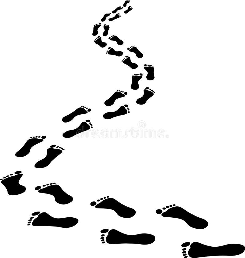 Odciski stopy ilustracji Odciski stopy ilustracji