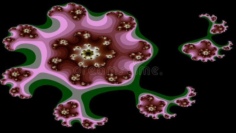 Fractal evolution widescreen vector illustration