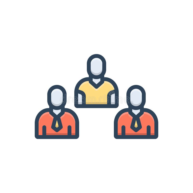 Color Illustration Icon for Odds, Difference and Distinction Stock