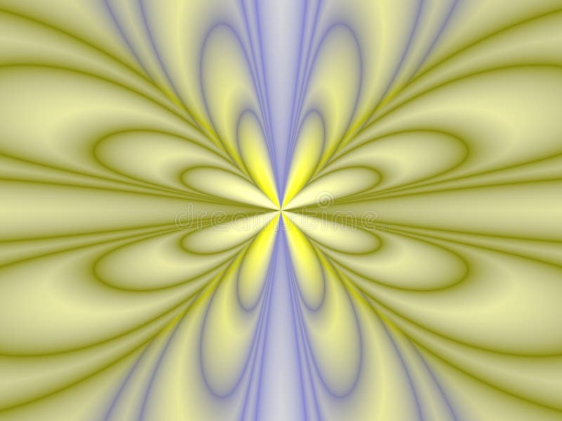 Light floral fractal of happiness. Smooth grooves illustrations