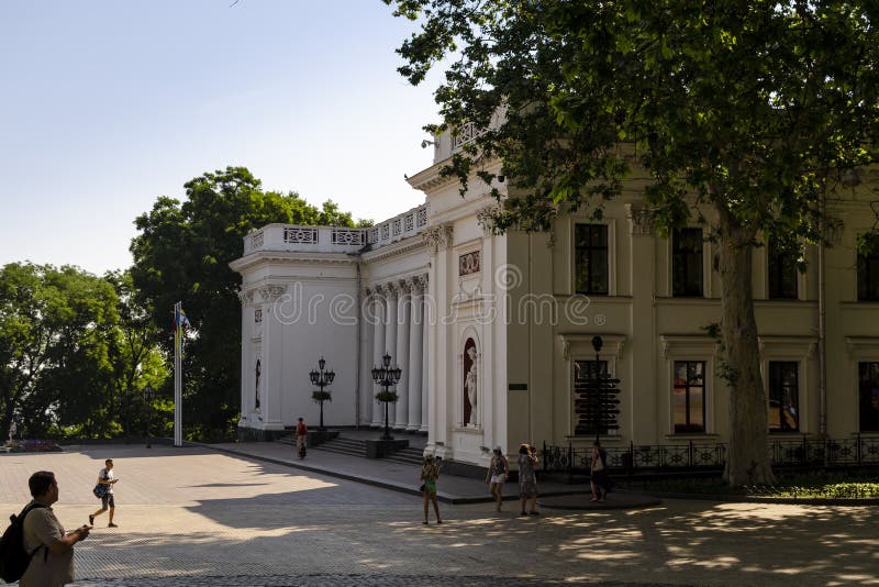 The Odessa City Hall is a Historical Symbol of Odessa Editorial Stock