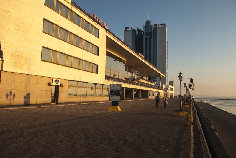 Odessa hotel przy świtem obrazy stock Odessa hotel przy świtem obrazy stock