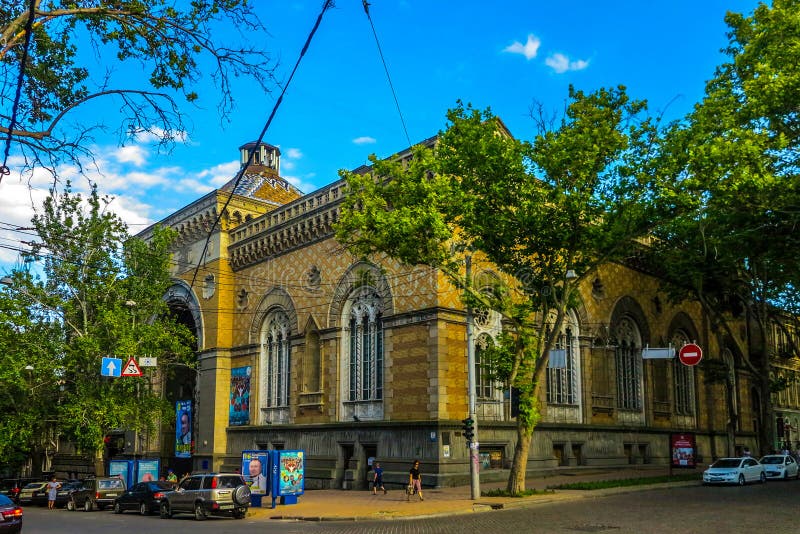 Odessa Philharmonic Theatre stock afbeeldingen Odessa Philharmonic Theatre stock afbeeldingen